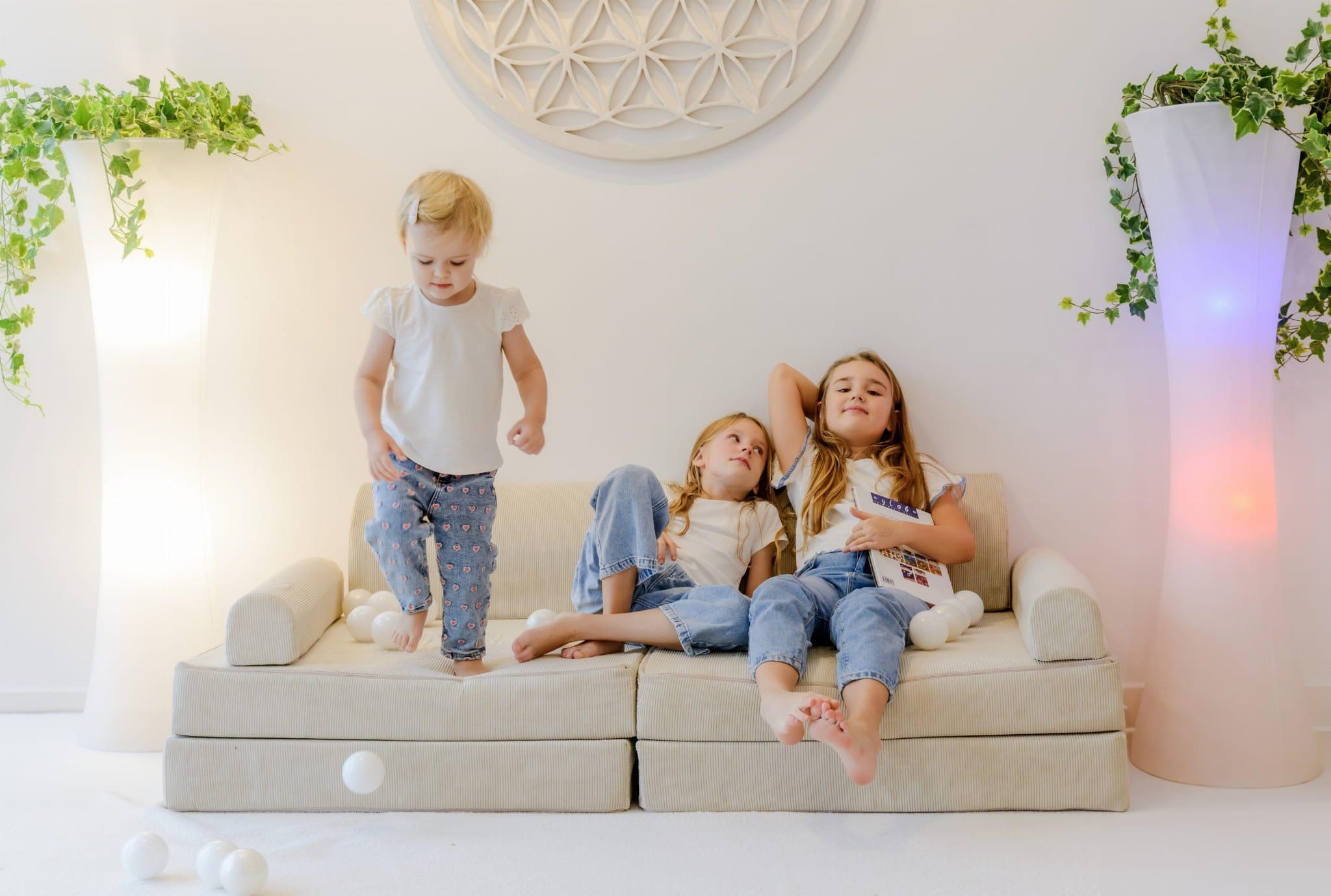 Meowbaby Slimcord Modułowa Piankowa Sofa dla Dzieci | 6 Elementów