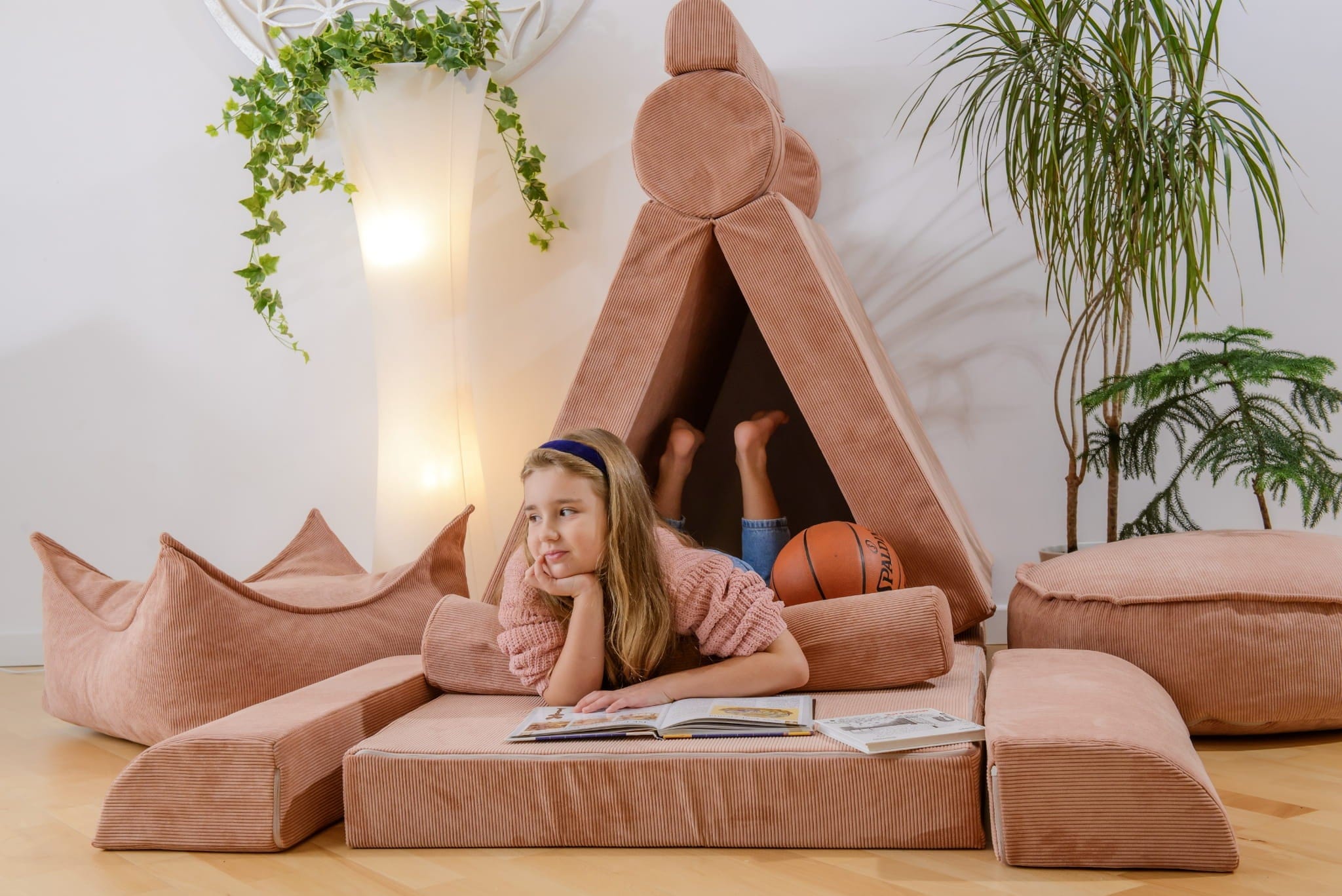 Meowbaby Slimcord Modułowa Piankowa Sofa dla Dzieci | 6 Elementów
