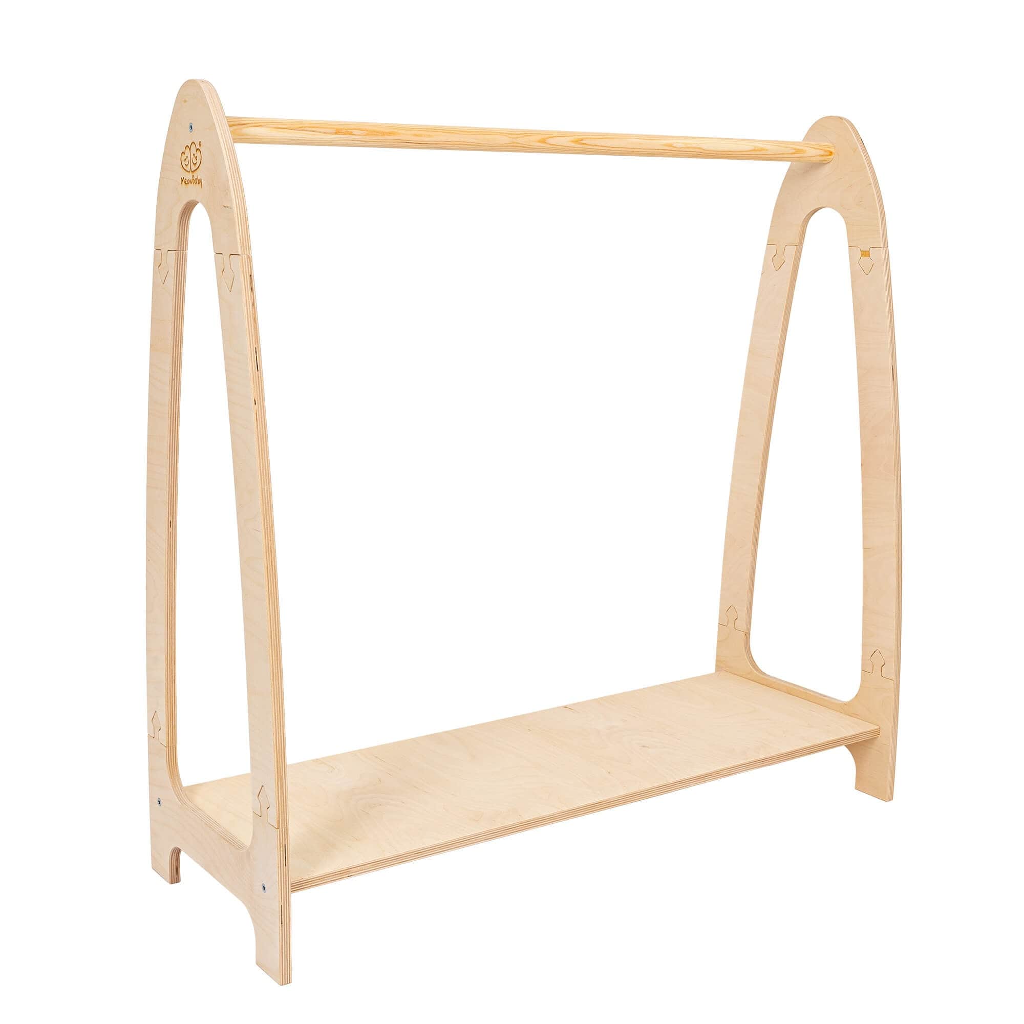 Meowbaby Soft Hanger - Drewniany Wieszak na Ubranka dla Dzieci