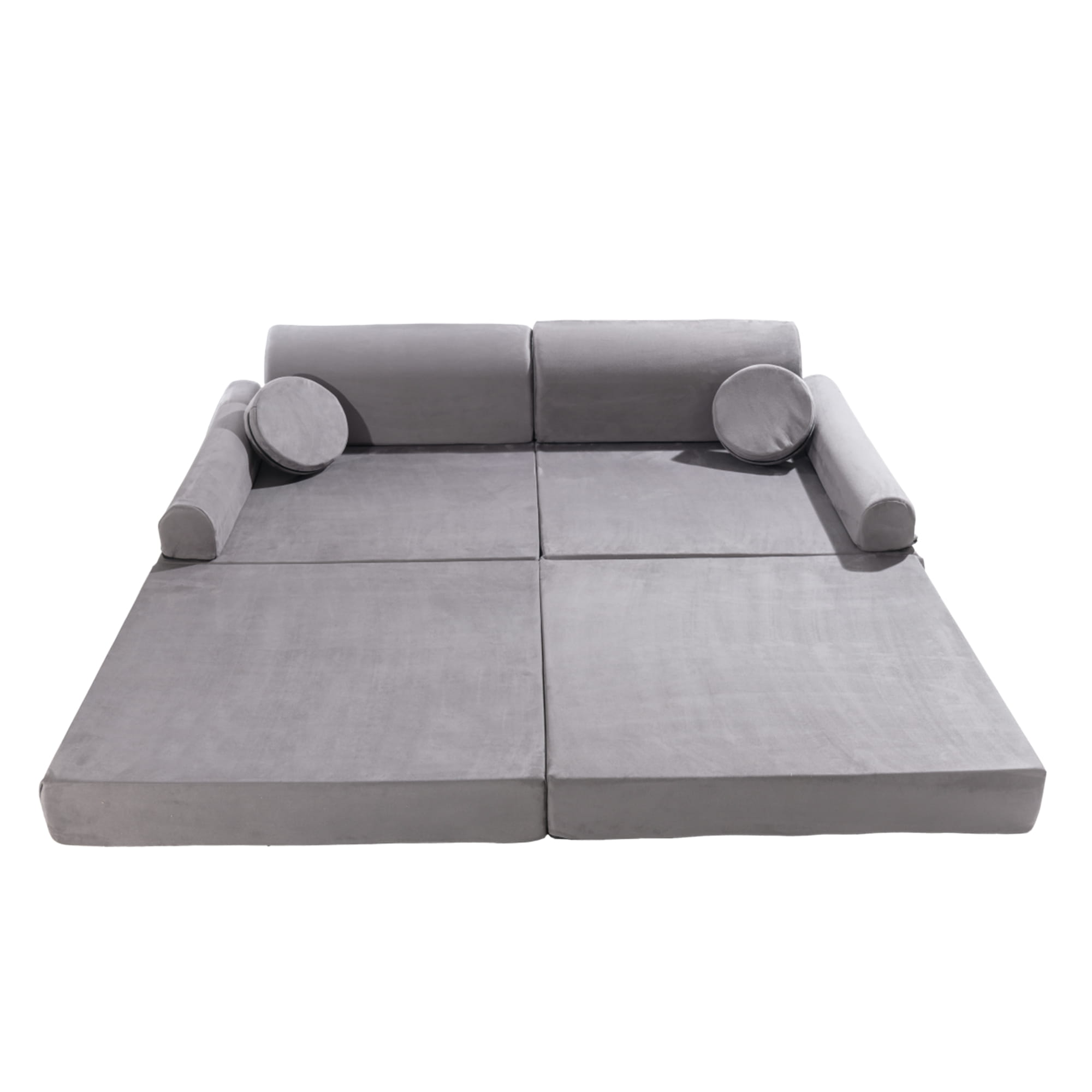 Meowbaby - Velvet Modułowa Piankowa Sofa dla Dzieci | 6 Elementów
