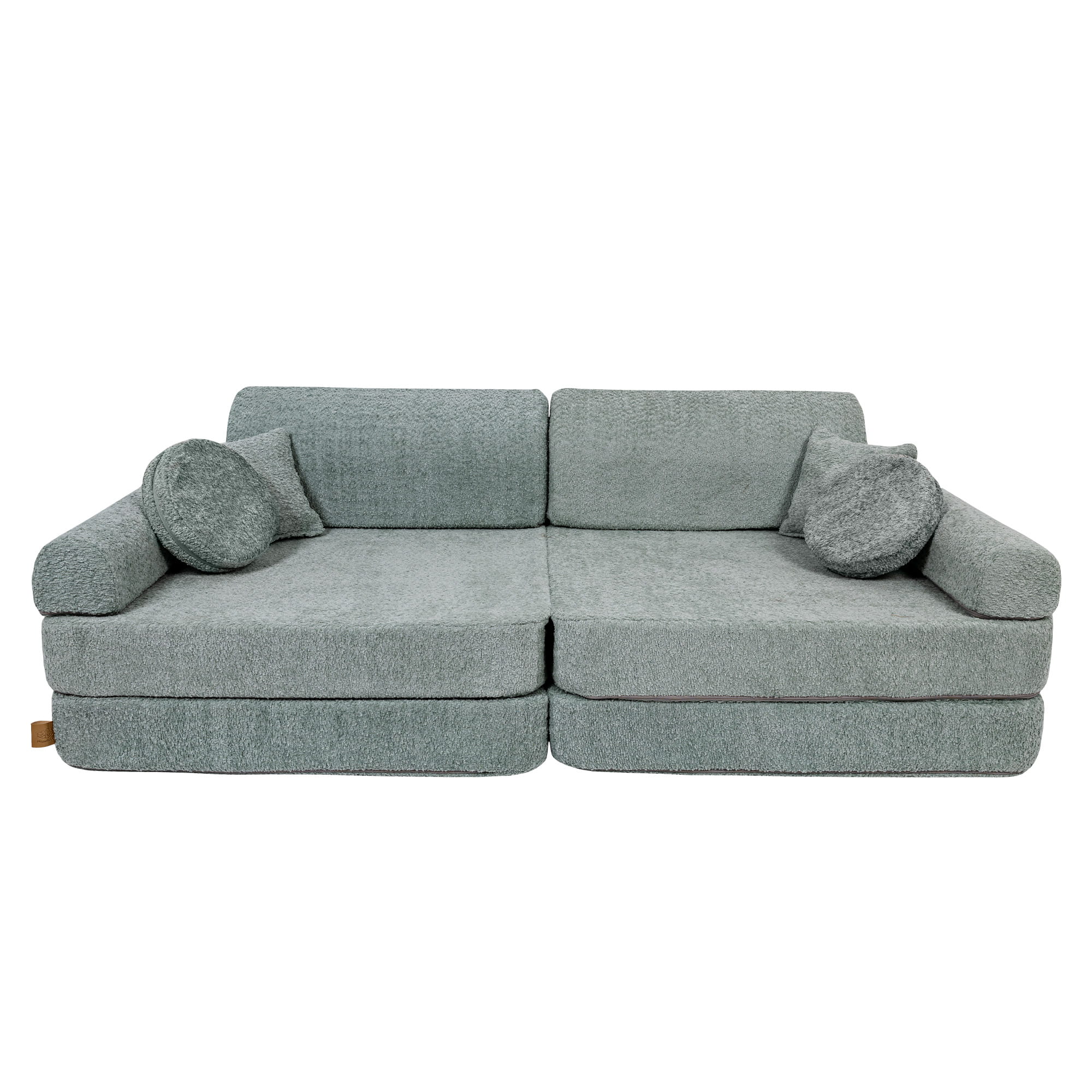 Stylowa sofa modułowa dla dzieci Meowbaby, idealna do stworzenia przytulnego kącika, wykonana z boucle, Premium 160cm.
