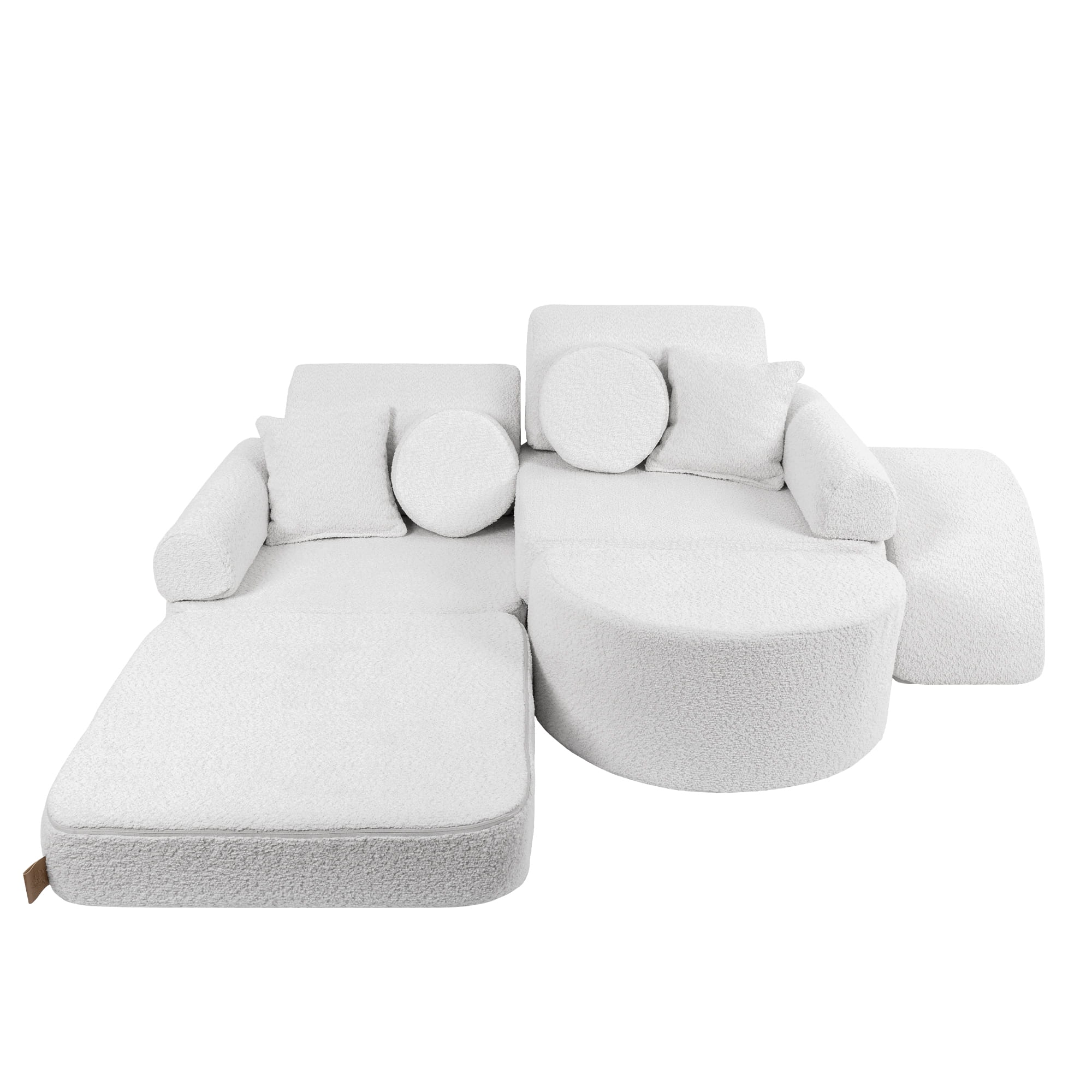 Meowbaby Boucle Sofa Max – Modułowa Sofa Dla Dzieci | 12 Elementów