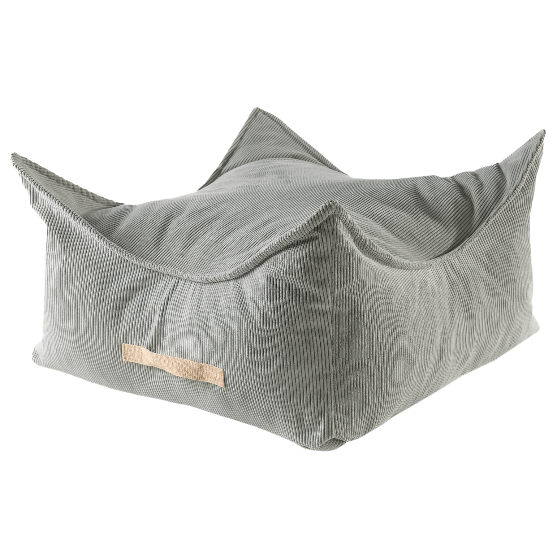 Meowbaby Slimcord - Kwadratowa Pufa dla Dzieci