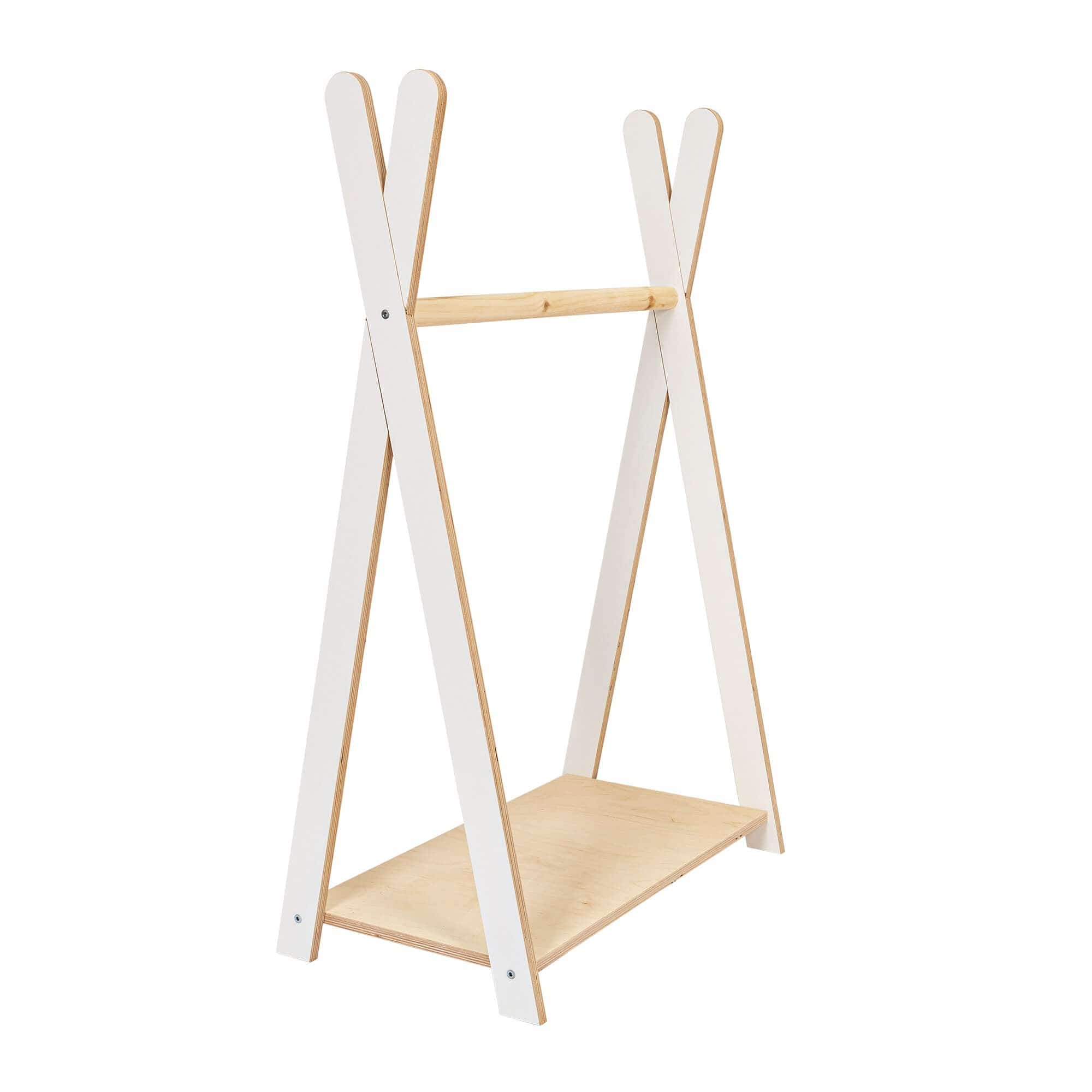 Meowbaby Tipi Hanger - Drewniany Wieszak na Ubranka dla Dzieci